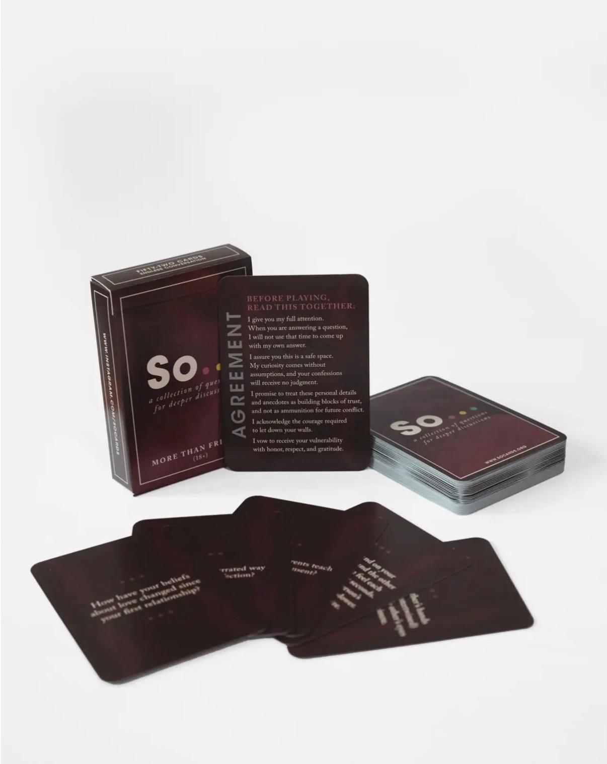 So cards Mas que amigos, conversaciones profundas