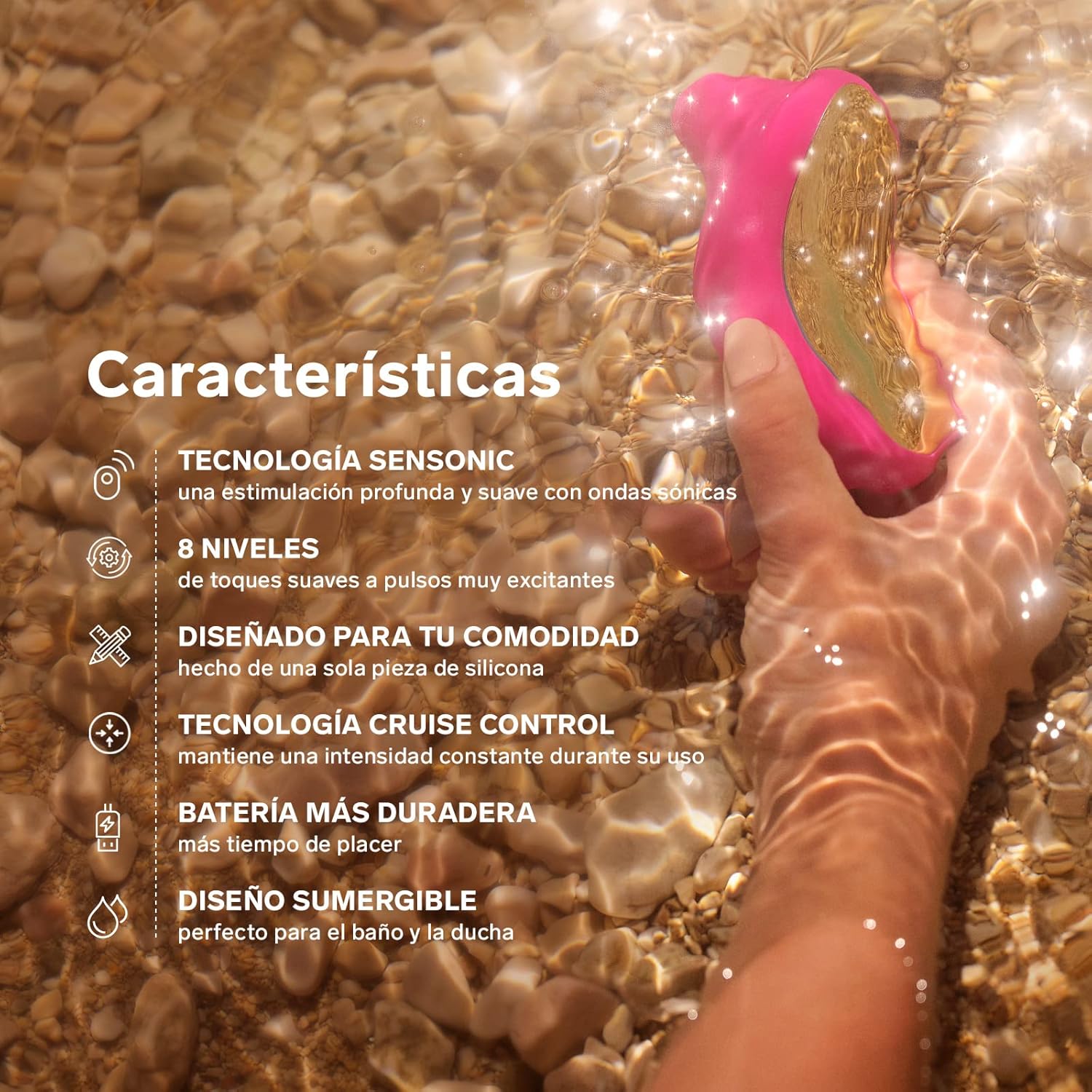 LELO SONA Cruise Succionador Clitoriano con Pulsos Sónicos – Cerise